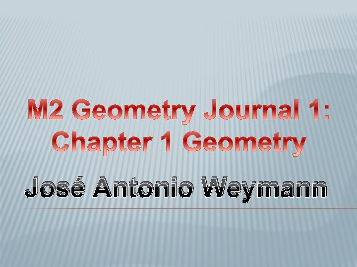 José Antonio Weymann 