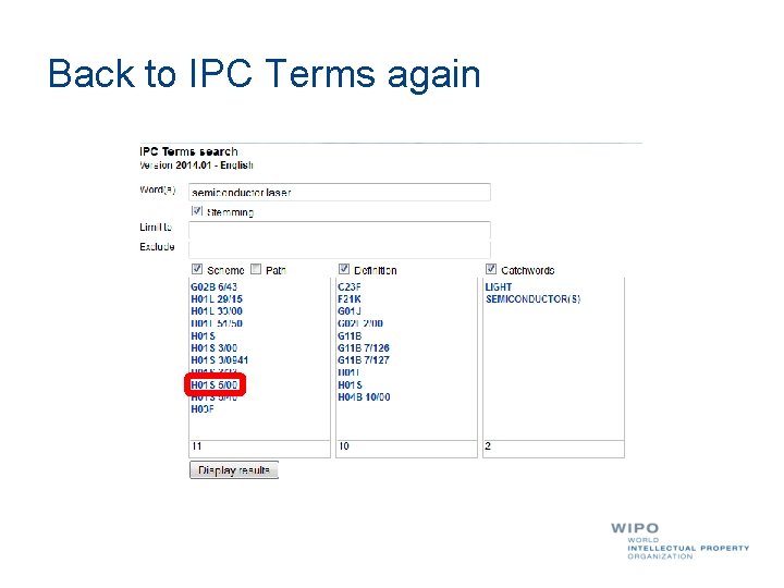 Back to IPC Terms again 