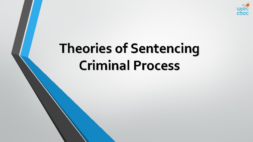 Theories of Sentencing Criminal Process 