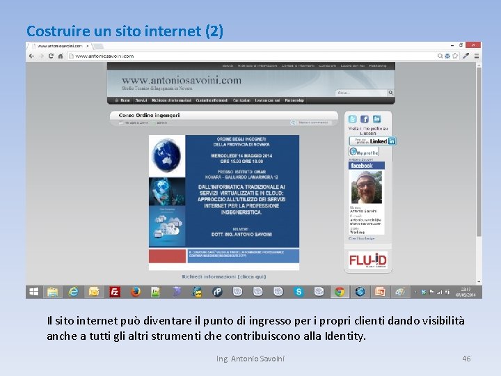 Costruire un sito internet (2) Il sito internet può diventare il punto di ingresso