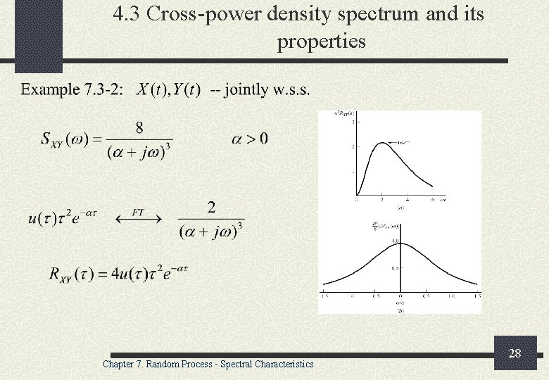 4. 3 Cross-power density spectrum and its properties Chapter 7. Random Process - Spectral