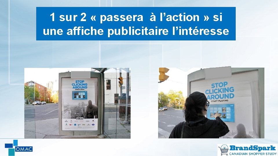 1 sur 2 « passera à l’action » si une affiche publicitaire l’intéresse 