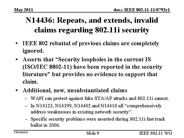 May 2011 doc. : IEEE 802. 11 -11/0792 r 1 N 14436: Repeats, and