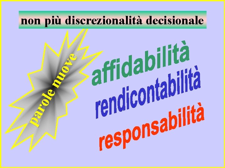 pa rol en uo ve non più discrezionalità decisionale 