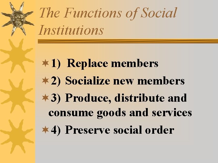 Sociology 101 Chapter 4 Social Structure Interaction in