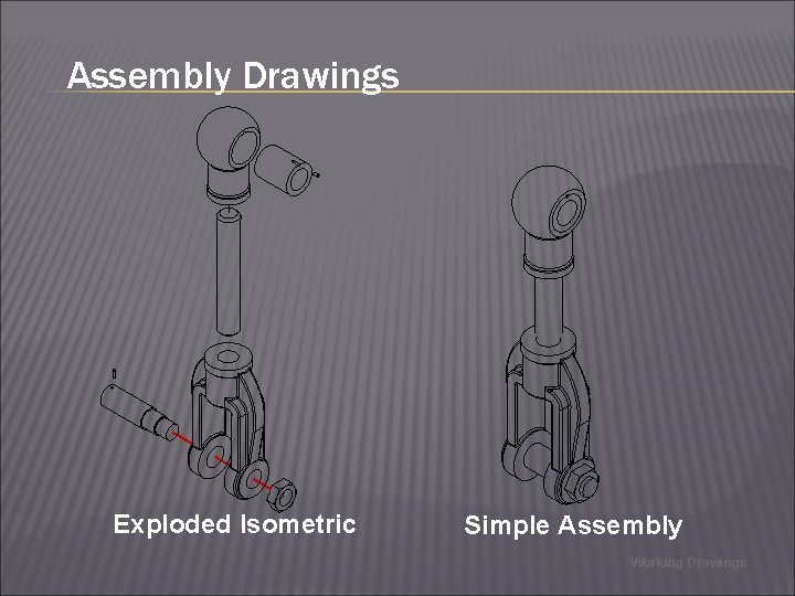 Assembly Drawings Exploded Isometric Simple Assembly Working Drawings 