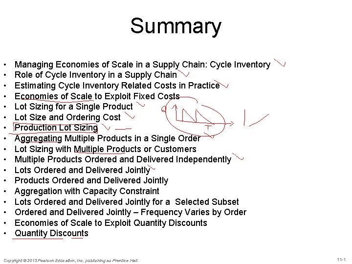 Summary • • • • • Managing Economies of Scale in a Supply Chain: