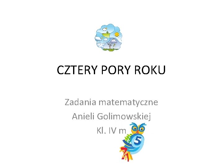 Pory Roku Sprawdzian Kl 4