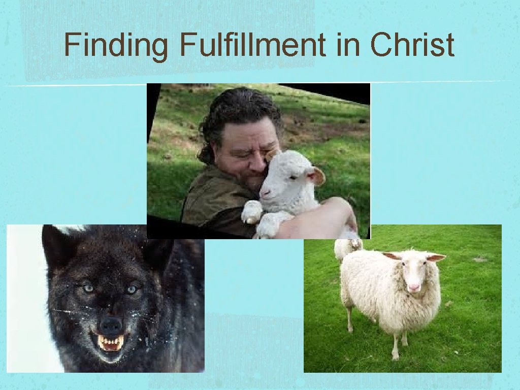 Finding Fulfillment in Christ 