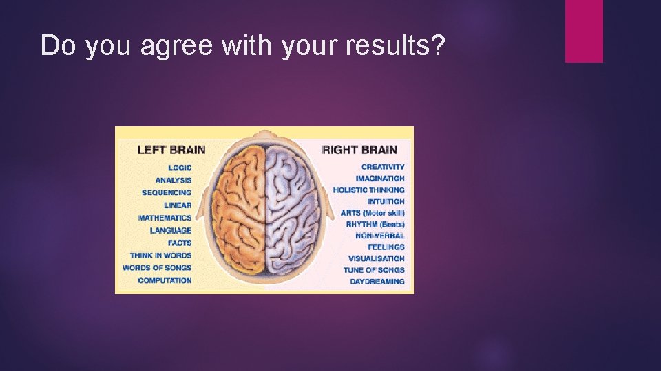 Do you agree with your results? Do you agree with your results?