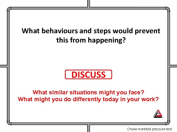 What behaviours and steps would prevent this from happening? DISCUSS What similar situations might