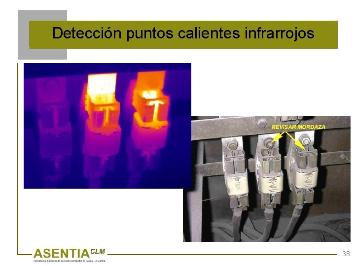 Detección puntos calientes infrarrojos 38 