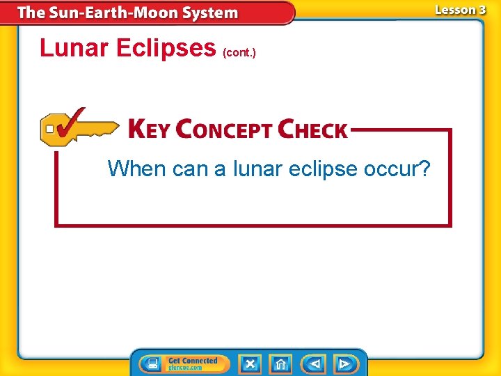Lunar Eclipses (cont. ) When can a lunar eclipse occur? Lunar Eclipses (cont. ) When can a lunar eclipse occur?