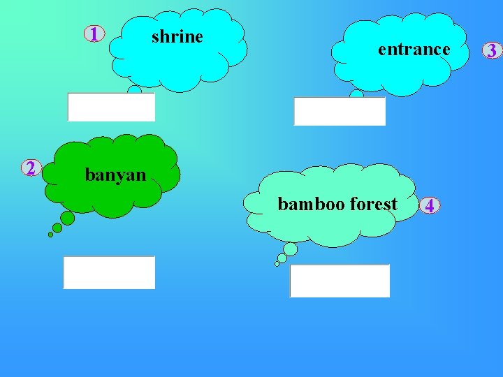 1 2 shrine entrance banyan bamboo forest 4 3 