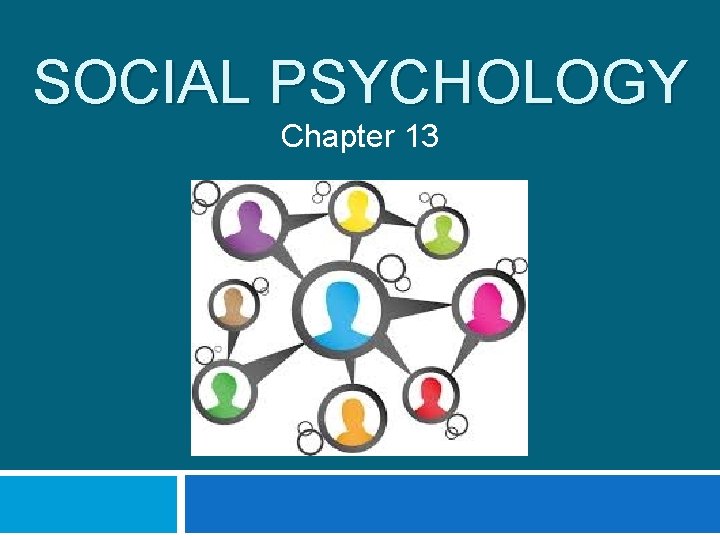 SOCIAL PSYCHOLOGY Chapter 13 