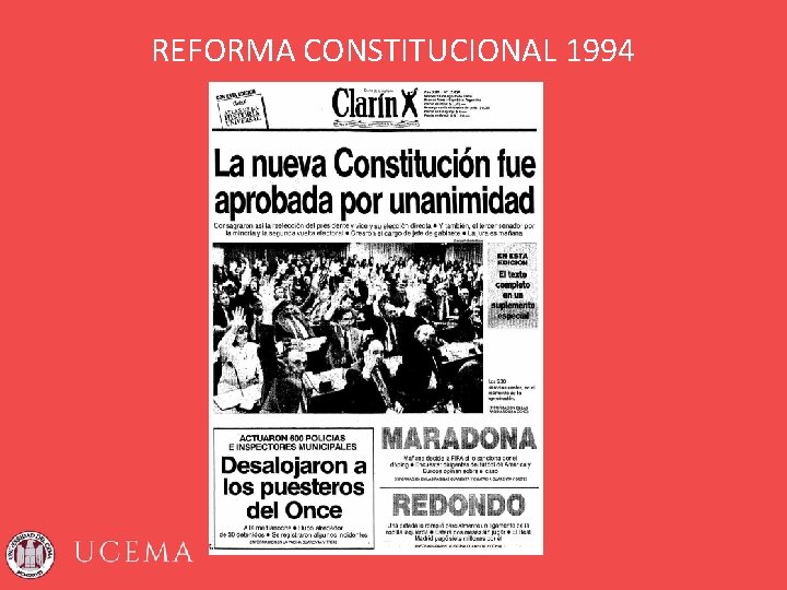 REFORMA CONSTITUCIONAL 1994 