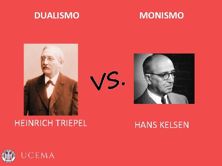 DUALISMO HEINRICH TRIEPEL MONISMO HANS KELSEN 