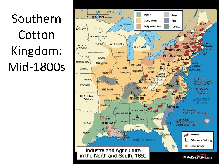 Southern Cotton Kingdom: Mid-1800 s 