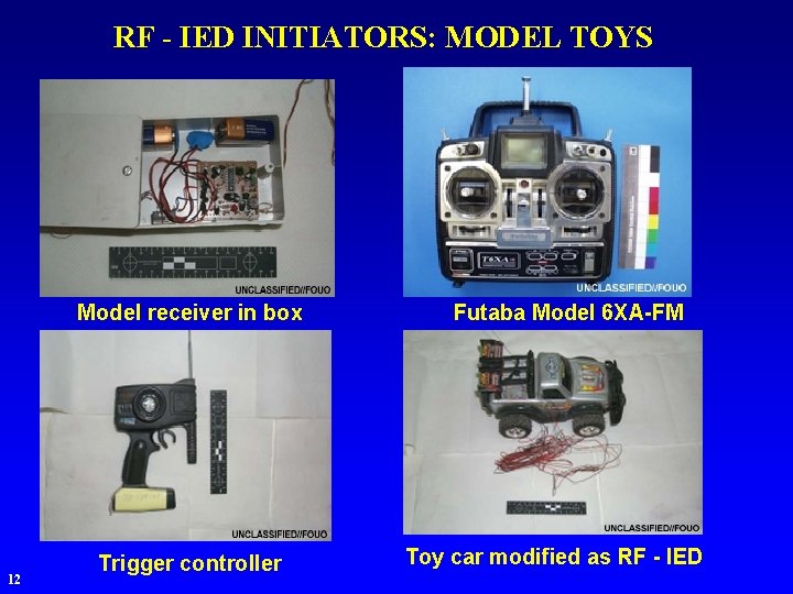 RF - IED INITIATORS: MODEL TOYS Model receiver in box 12 Trigger controller Futaba