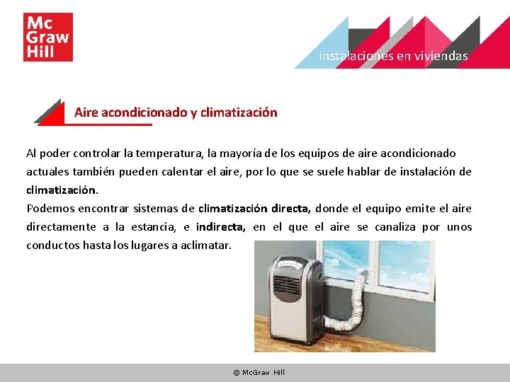 Instalaciones en viviendas Aire acondicionado y climatización Al poder controlar la temperatura, la mayoría