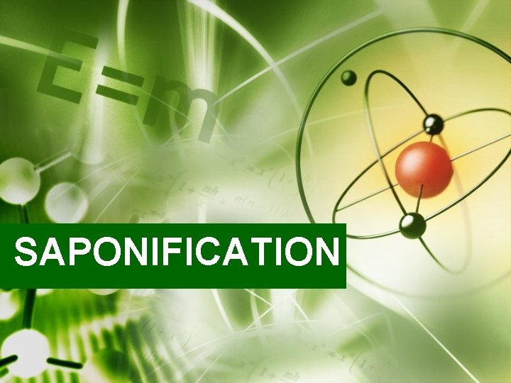 SAPONIFICATION Polymers 