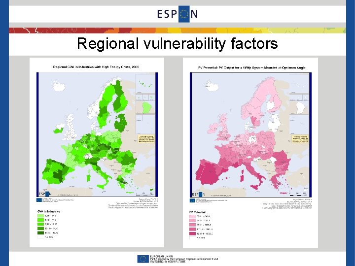 Regional vulnerability factors 