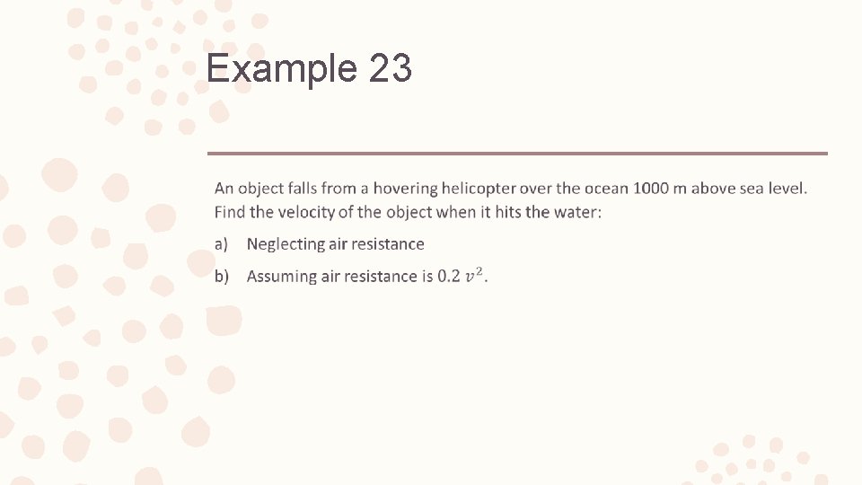 Example 23 – 
