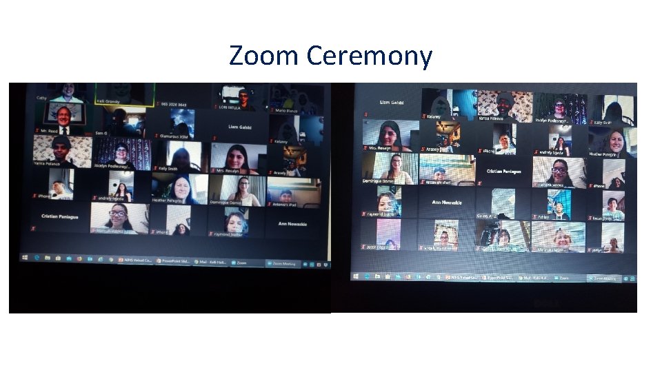 Zoom Ceremony 