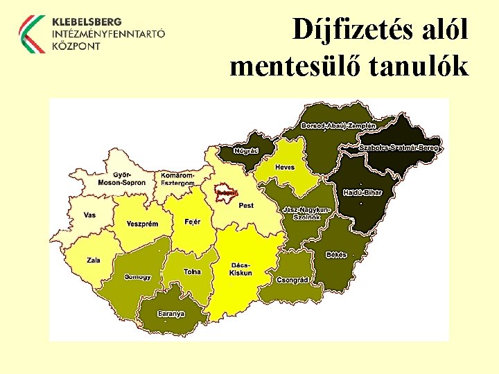 Díjfizetés alól mentesülő tanulók 