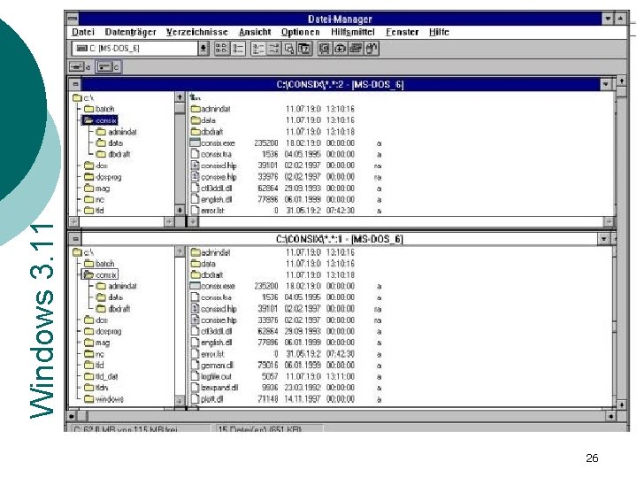 26 Windows 3. 11 