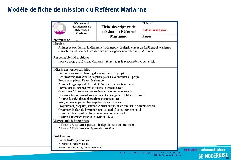 Modèle de fiche de mission du Référent Marianne DGME – Formation accompagnement des formateurs