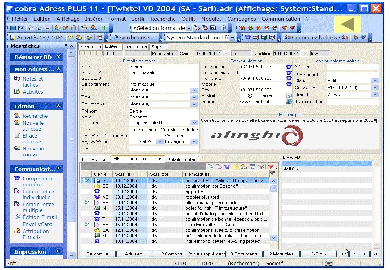 Computer Systems & Telecommunications a. Comm Consulting - 1026 Echandens info@acomm. ch T. 021