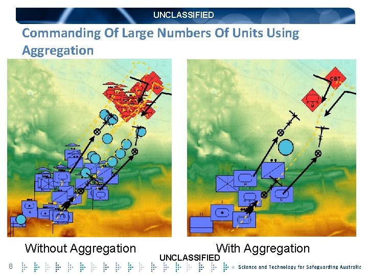 UNCLASSIFIED Commanding Of Large Numbers Of Units Using Aggregation Without Aggregation 8 With Aggregation