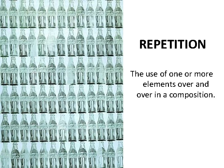 Repetition Items VISUAL LITERACY Includes thinking and communication Visual thinking