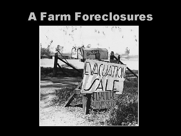 A Farm Foreclosures 