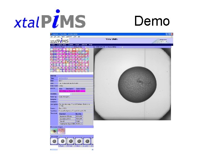 Pims Database Managing crystallization experiments within PIMS What is it