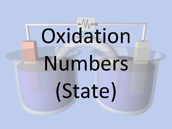 Oxidation Numbers (State) 