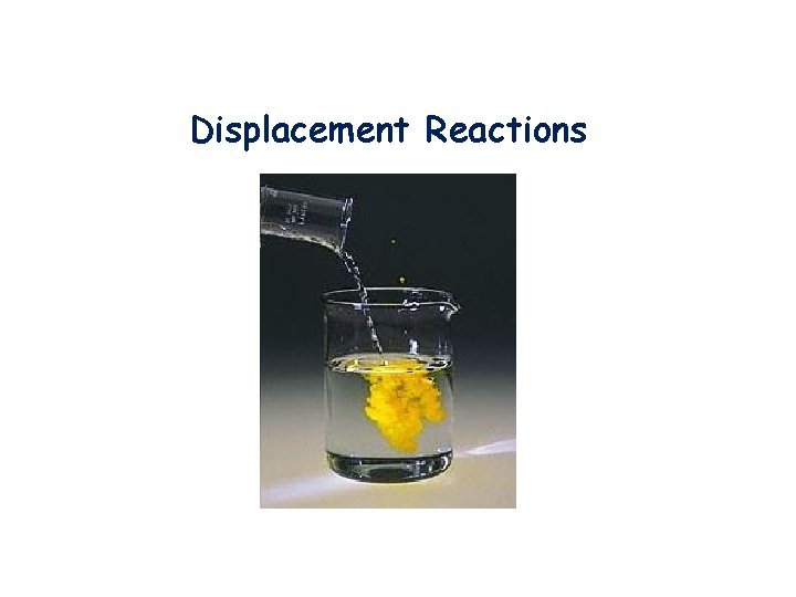 Displacement Reactions 