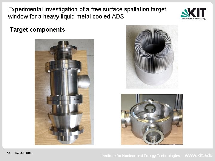 Experimental investigation of a free surface spallation target window for a heavy liquid metal