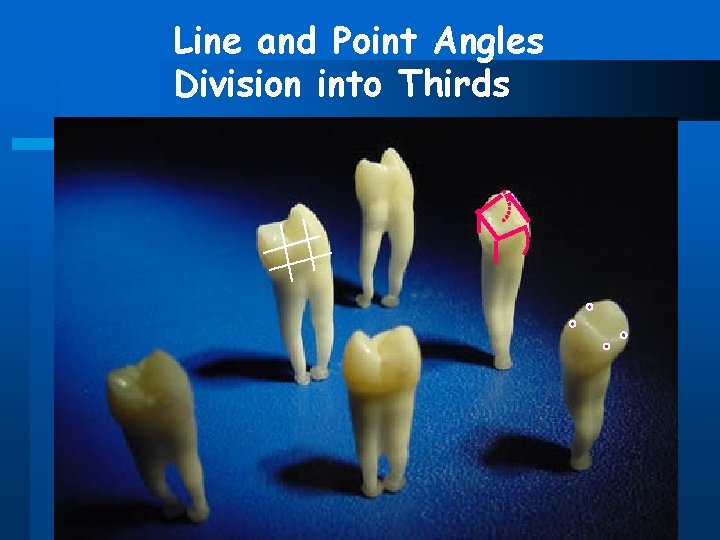 Line and Point Angles Division into Thirds 