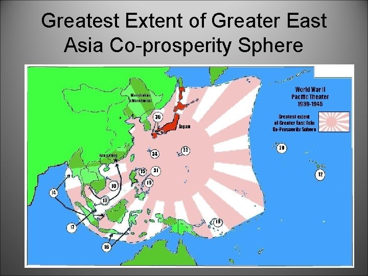 Greatest Extent of Greater East Asia Co-prosperity Sphere 