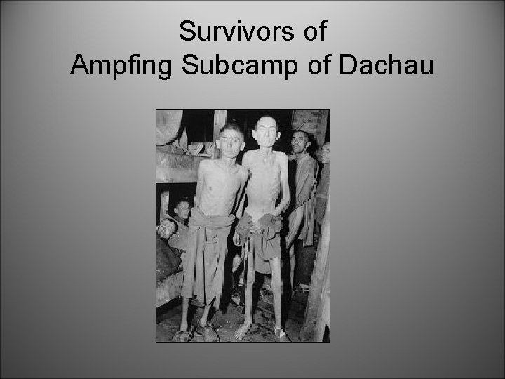 Survivors of Ampfing Subcamp of Dachau 