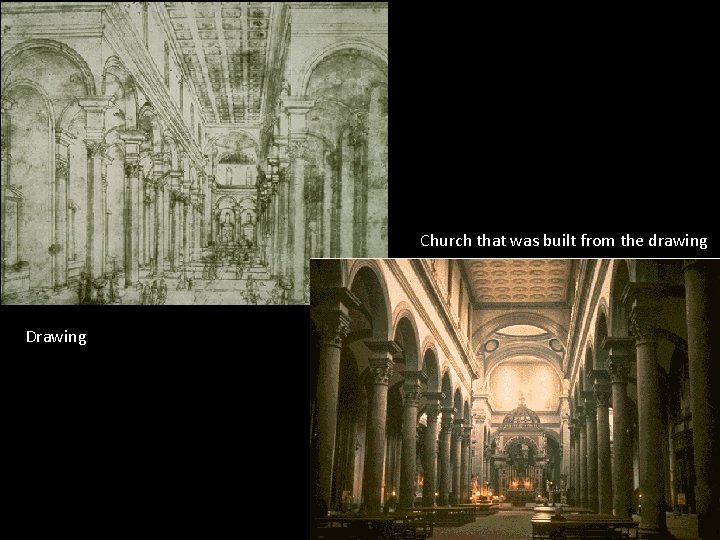 Church that was built from the drawing Drawing 