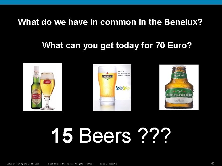 What do we have in common in the Benelux? What can you get today