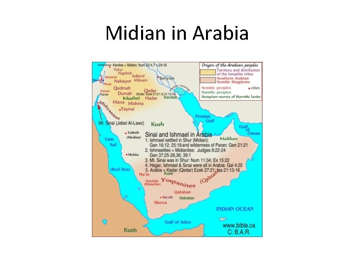 Midian in Arabia 