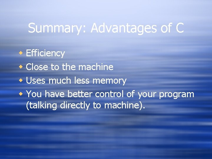 CSC 253 Lecture 2 Some differences between Java