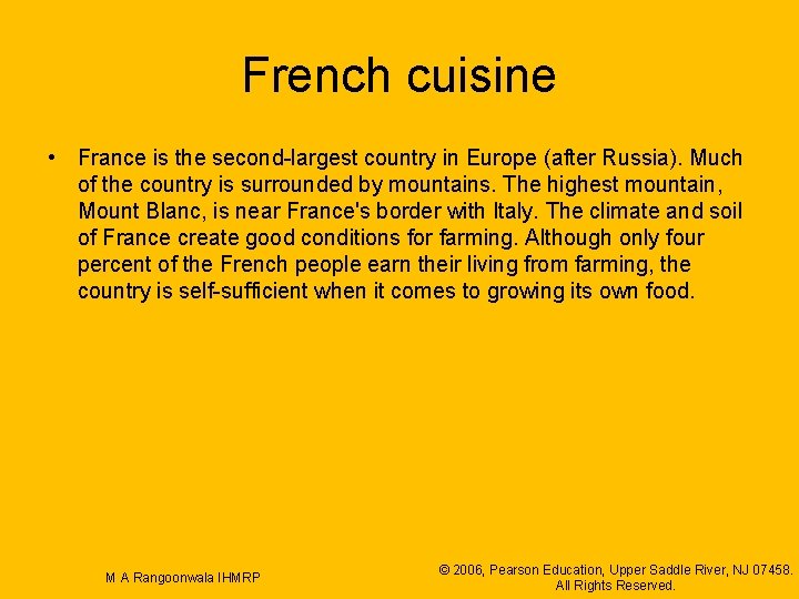 French cuisine • France is the second-largest country in Europe (after Russia). Much of