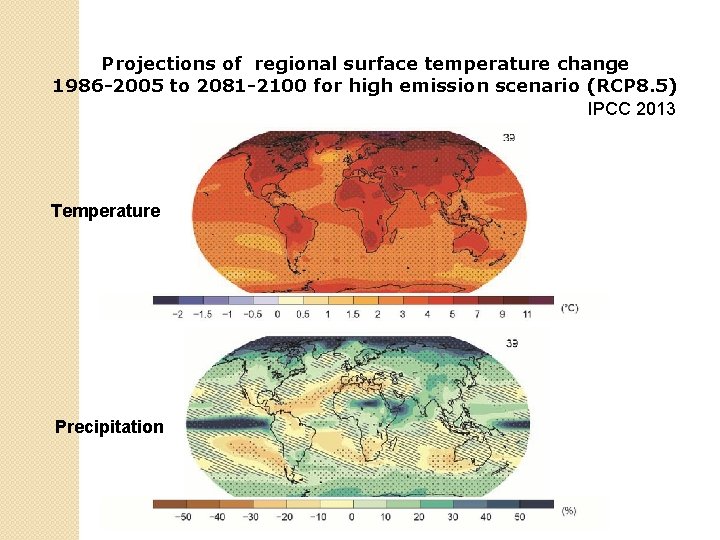 Projections of regional surface temperature change 1986 -2005 to 2081 -2100 for high emission