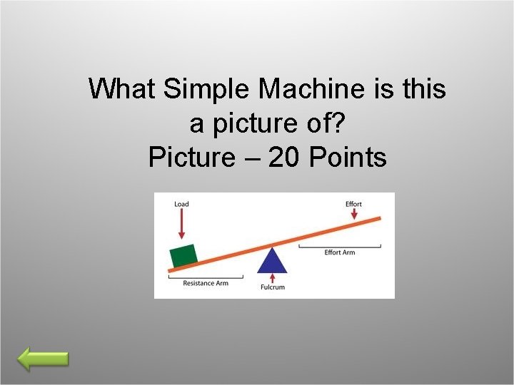 What Simple Machine is this a picture of? Picture – 20 Points 