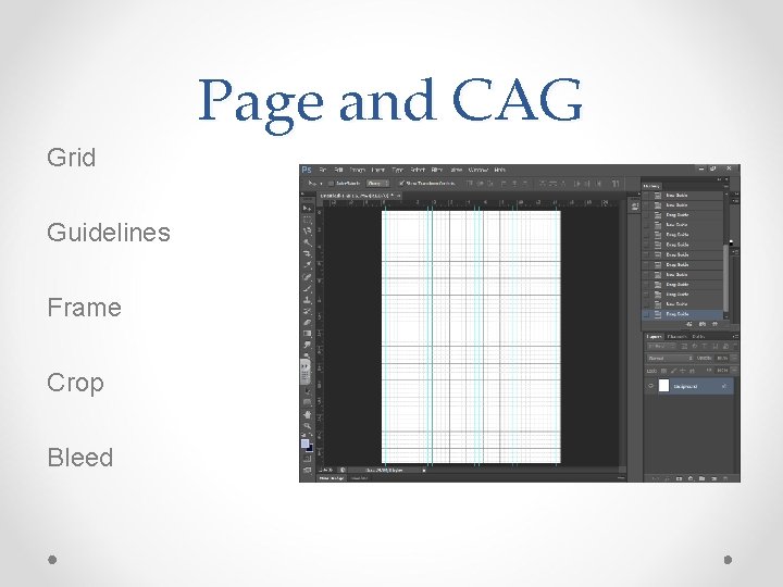 Page and CAG Grid Guidelines Frame Crop Bleed Page and CAG Grid Guidelines Frame Crop Bleed